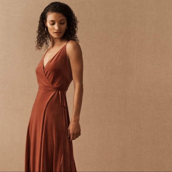 Jenny Yoo Dresses & Skirts - Jenny Yoo Andi Velvet Wrap Dress With Tags Size 6